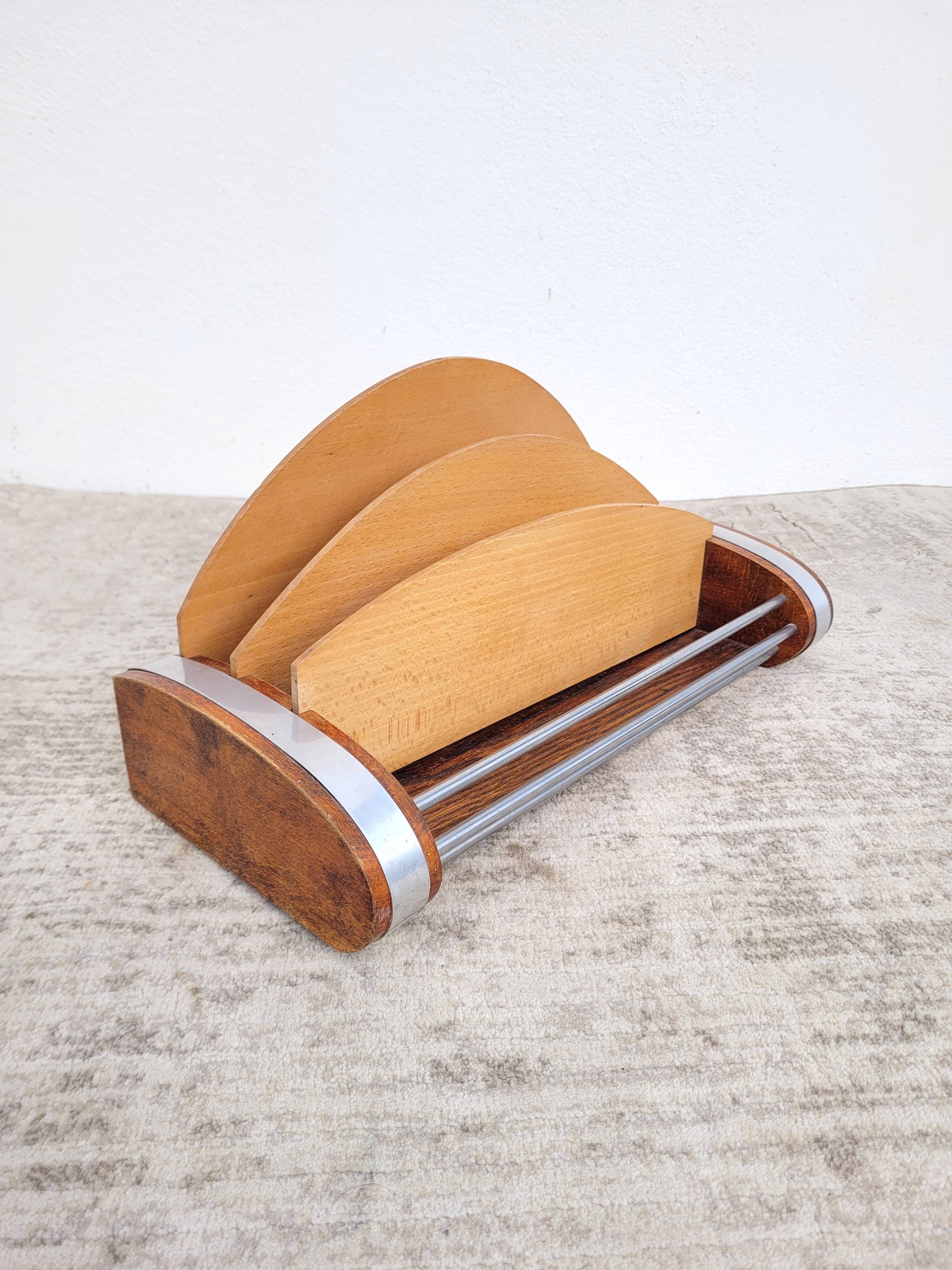 Vintage desk organizer mail holder
