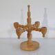 Chandelier vintage scandinave en bois
