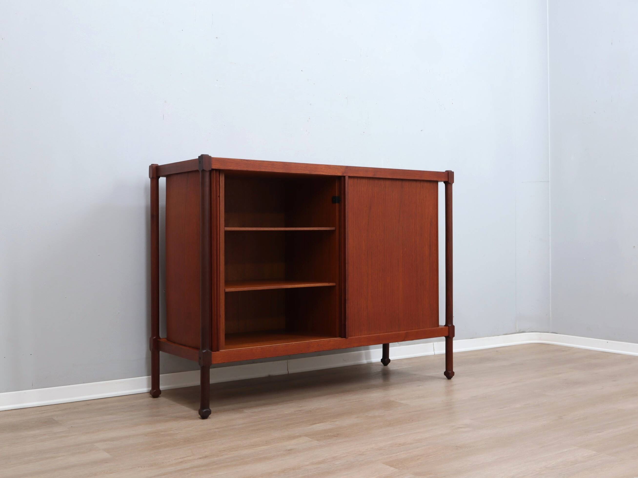 1950s mid-century teak storage cabinet bar F.lli Proserpio