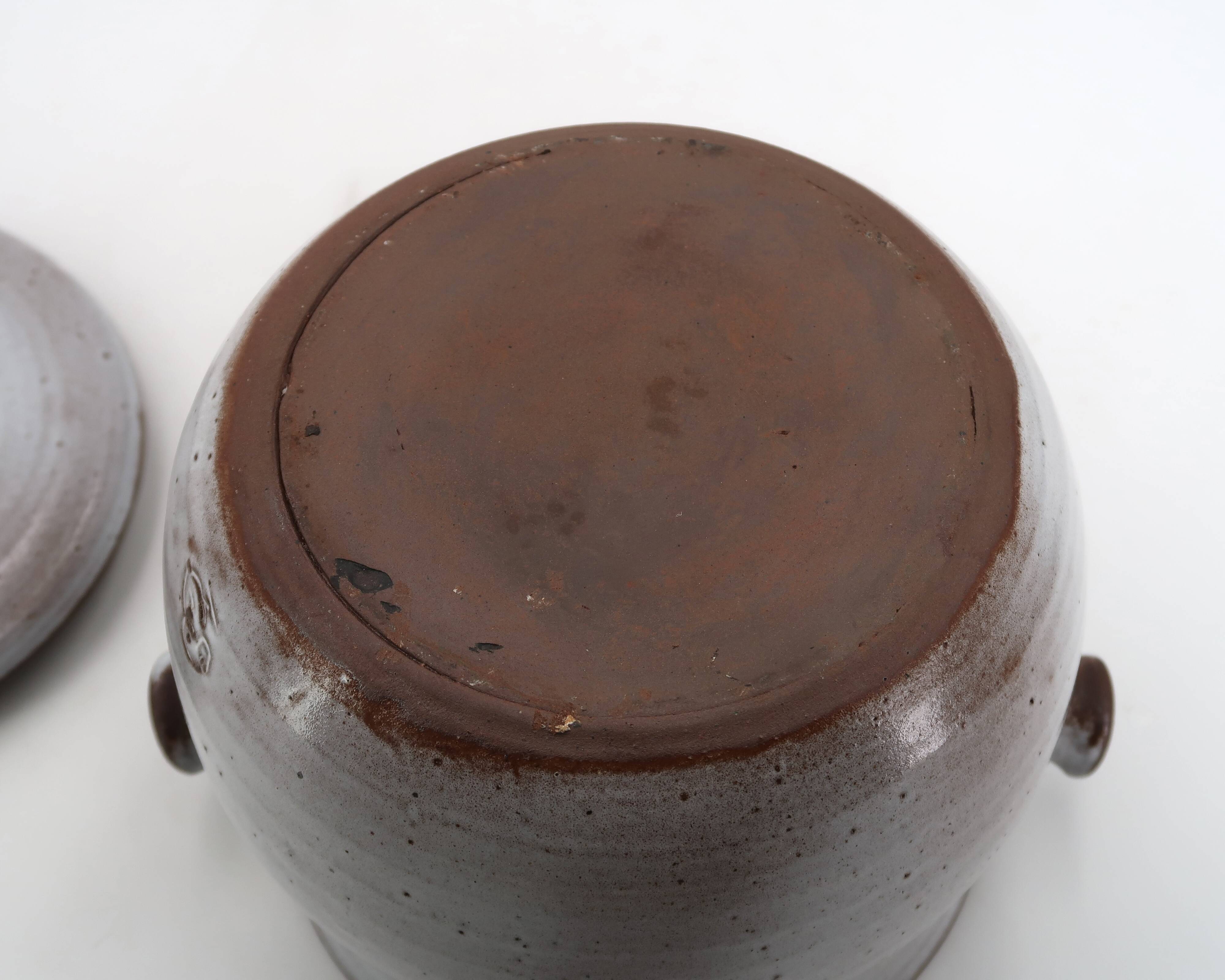 Earthenware vegetable dish by Jeanne and Norbert Pierlot, ceramic from the 1960s.