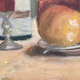 Oil on canvas tableware