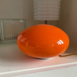 UFO lamp vintage with orange glass globe