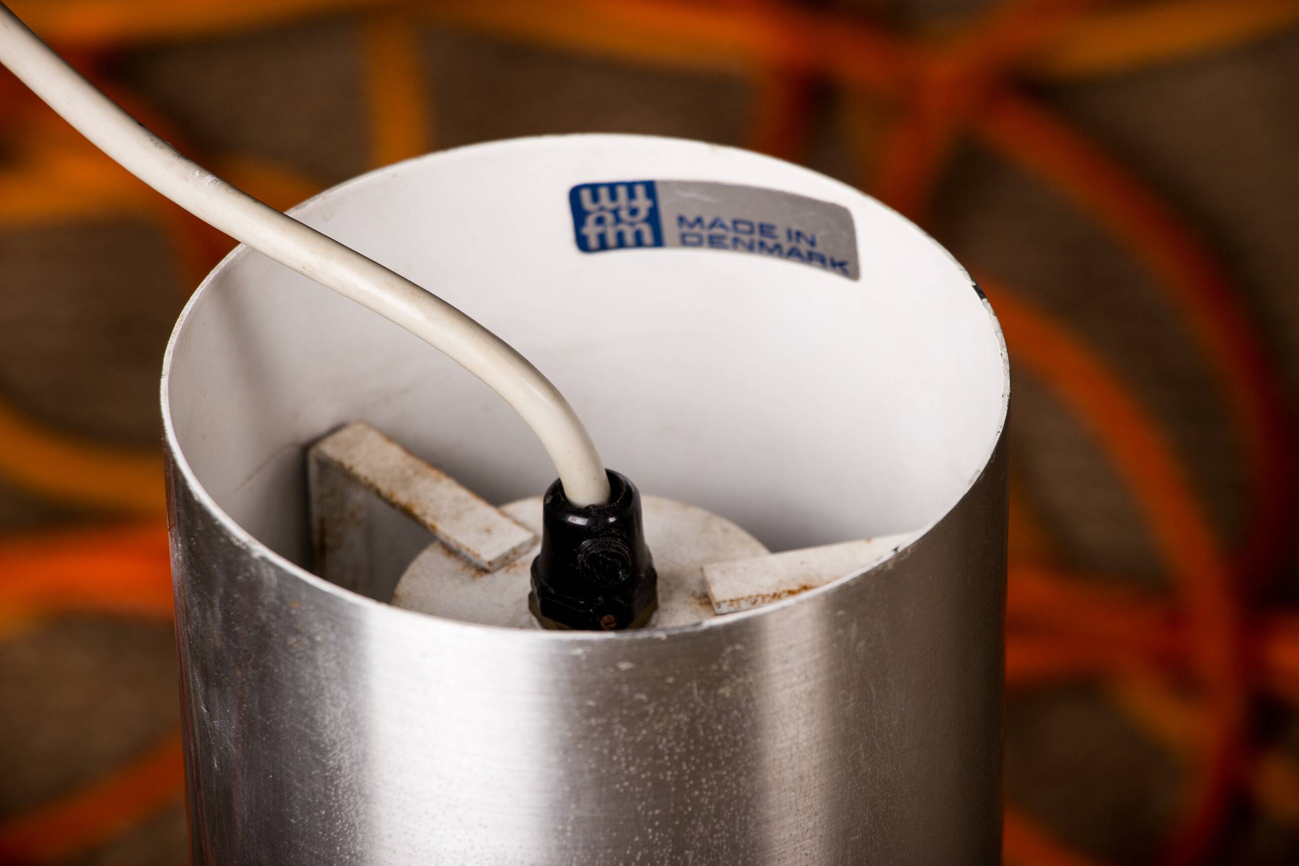 Large Danish Aluminum pendant light, Corona model by Jo Hammerborg for Fog & Mørup 1960.