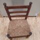 Chaise enfant bois et paille