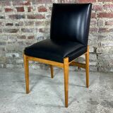 Armchair with vintage system 1950 in wood and imitation