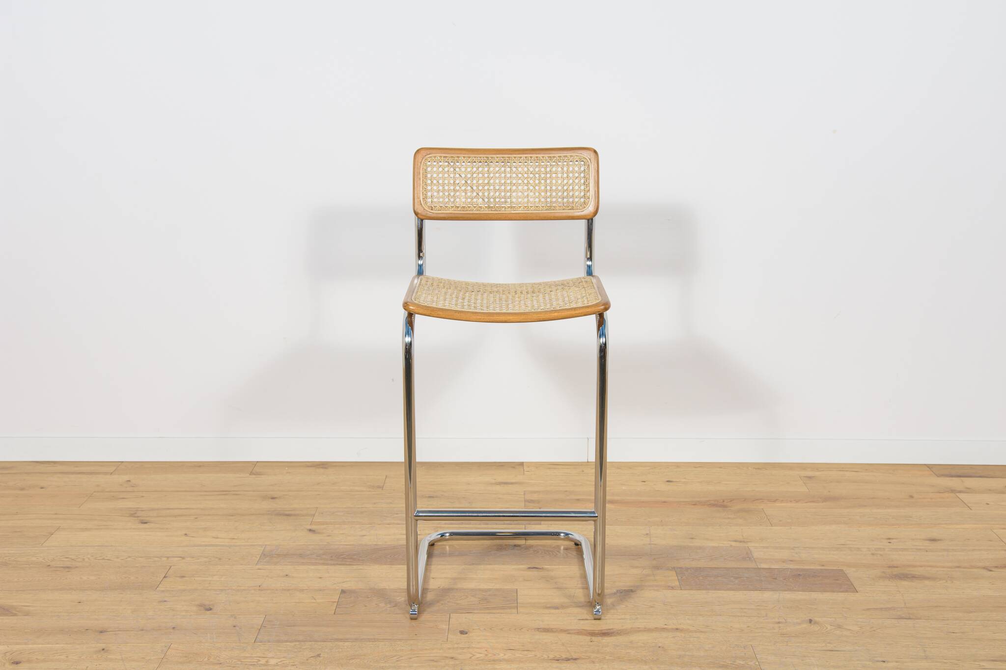 Chrome-Plated Bar Stools Typ Cesca, Italy, 1970s