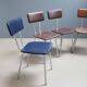 Set of 6 mid-century chrome dining chairs, Czechoslovakia, 1960s