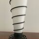 Vintage opaline and metal lamp
