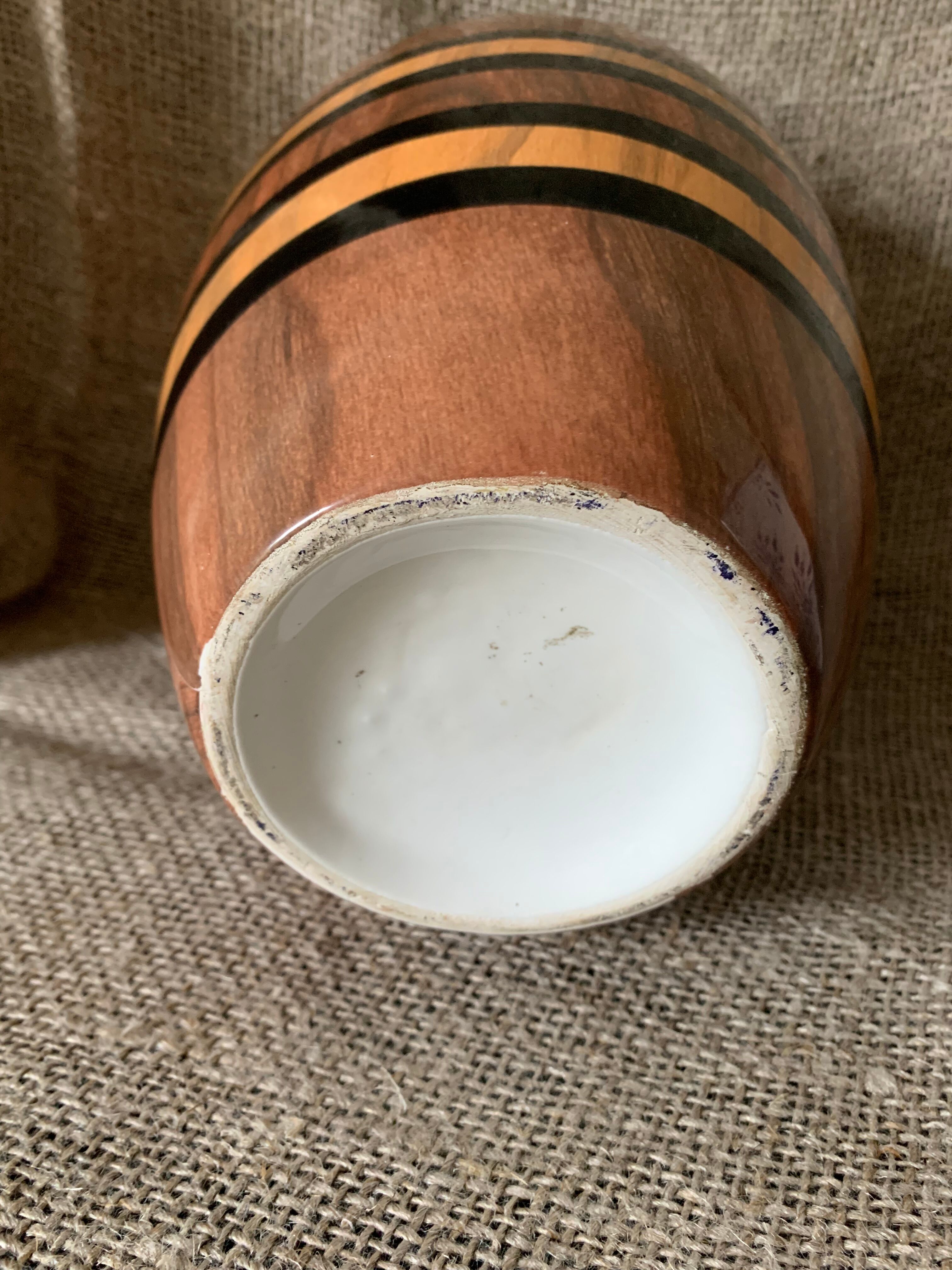 Vase céramique effet bois