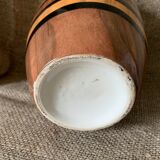 Ceramic vase wood effect