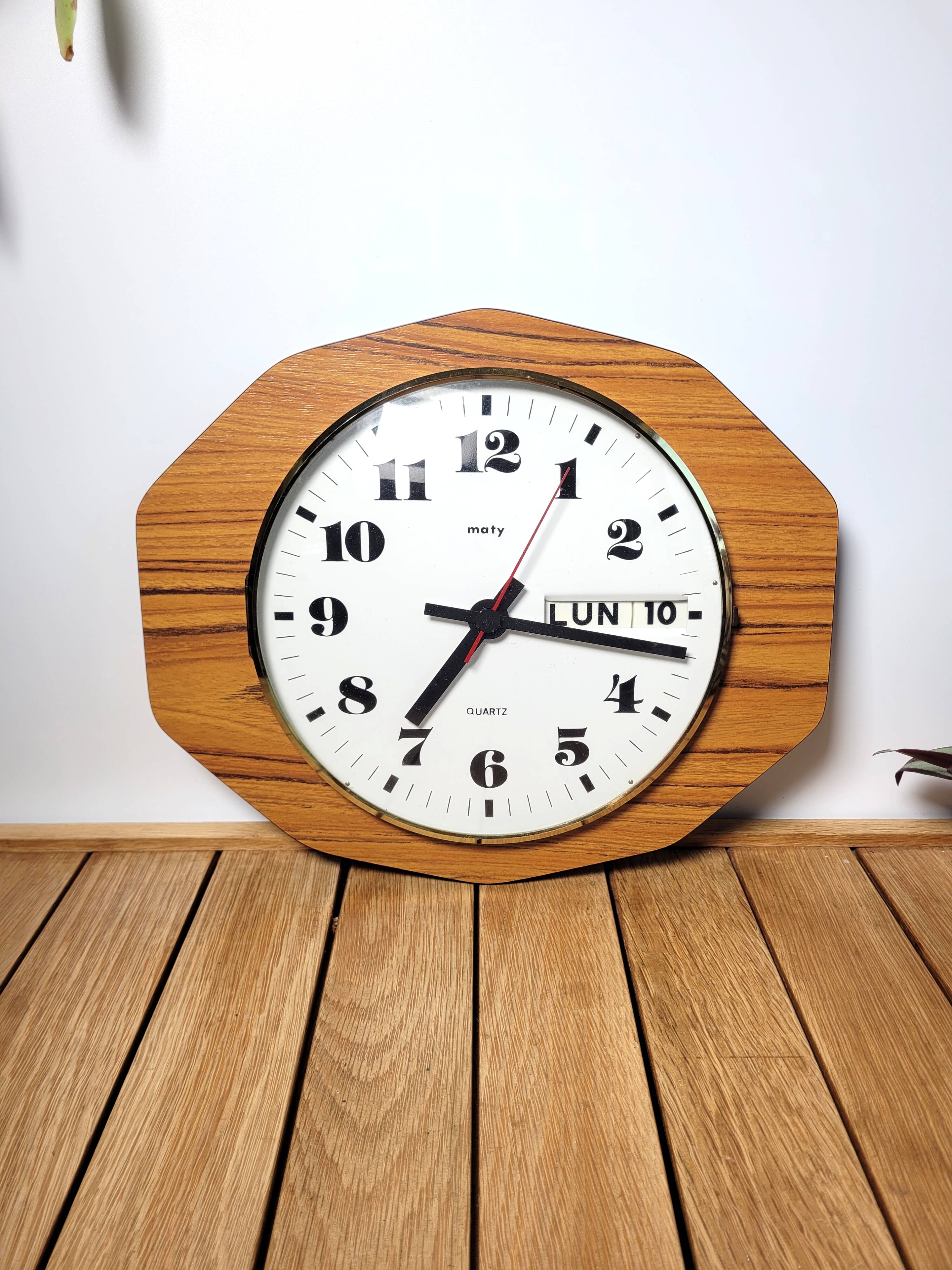 Vintage Maty wall clock 1970