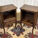 Pair of oak bedside tables in Louis XV style from the 1950s.