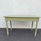 Painted wooden farmhouse table L120
