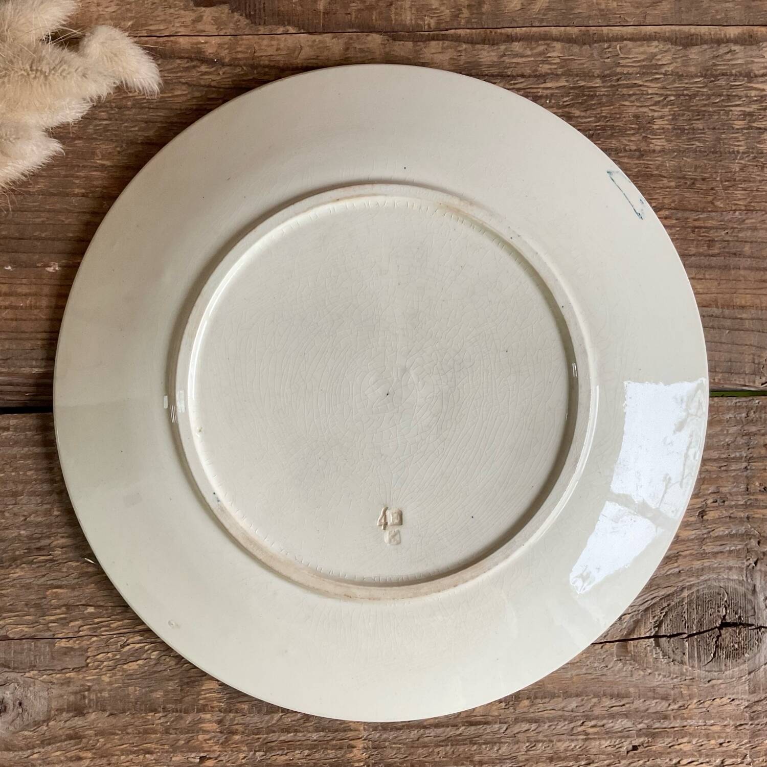 3 ironstone plates