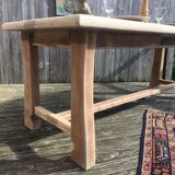 Table de ferme bois brut