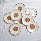 Assiettes plates Sarreguemines modèle Nomeny