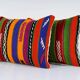 Set of 2 vintage kilim cushion covers 46x61 cm