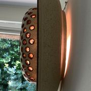 Rare Bente Jessen Ceramic Wall lamp for BJ Ceramics Denmark, ca 1970s.