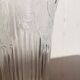 Chiseled glass vase roses pattern