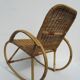 Cute kids 60/70 years rattan rocking chair