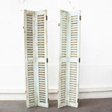 Pair of shutters louvered
