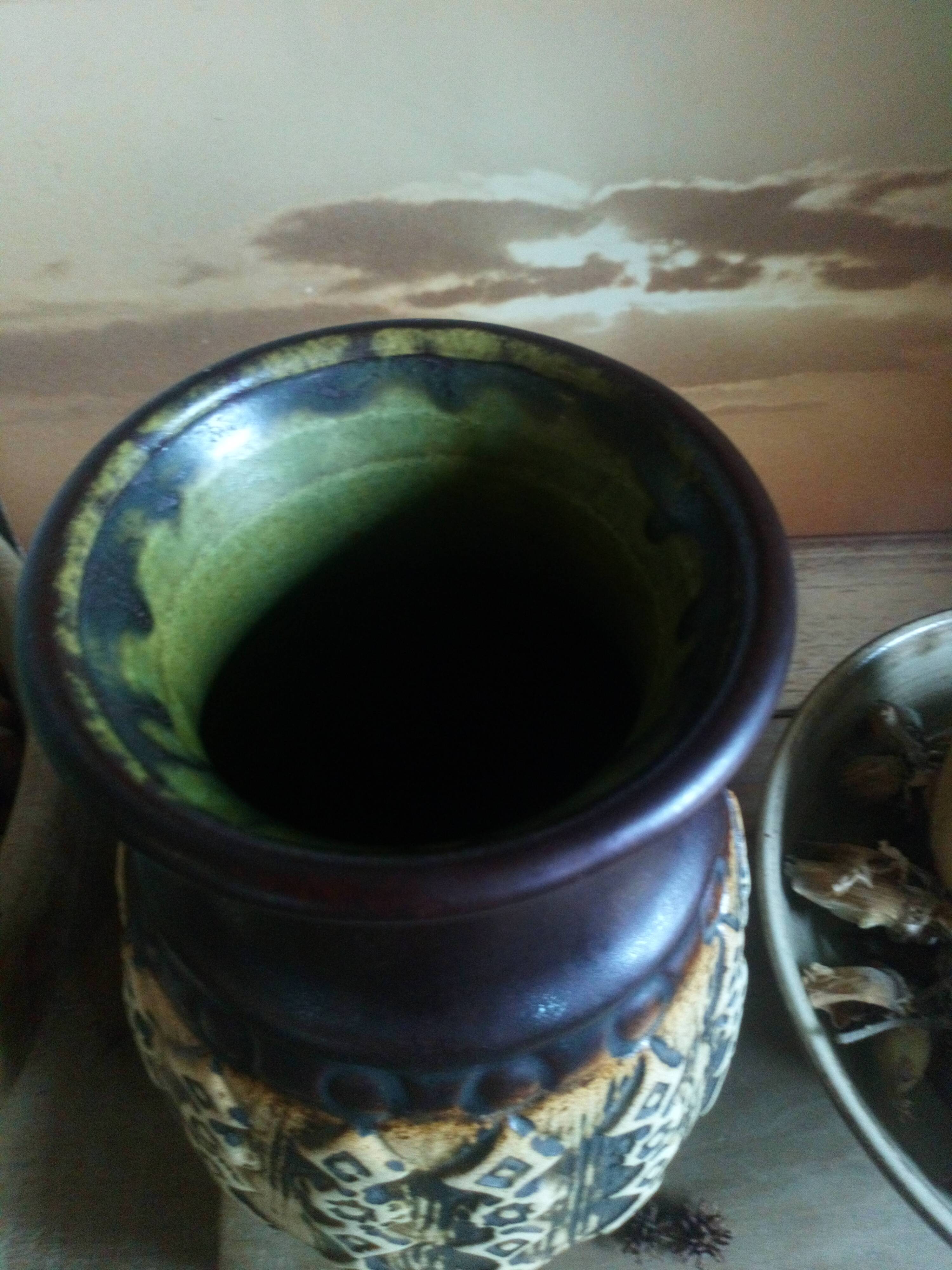 German ceramic vase from manufacturs "Jasba" 60s west Germany