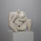 Sculpture féminine céramique expressive par Evelyn van Baarda, Pays-Bas, 1981