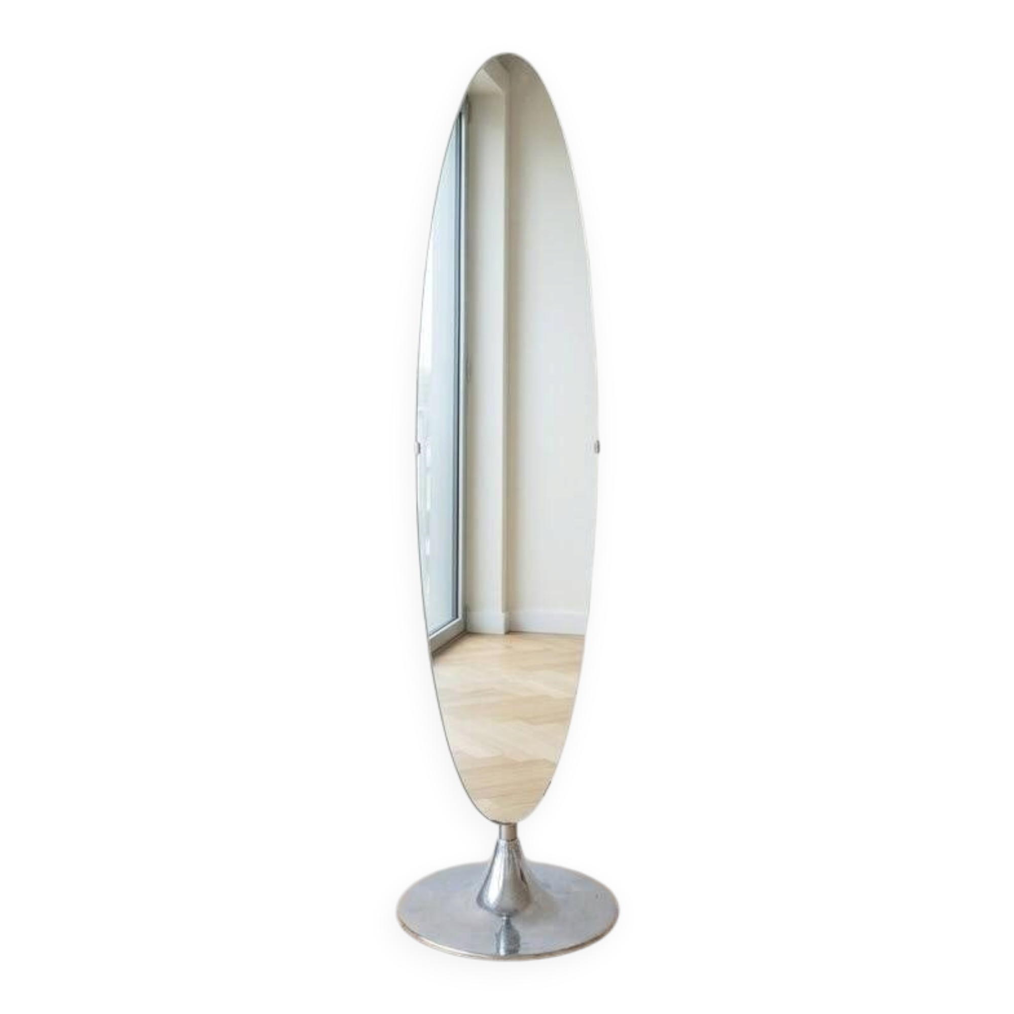 Space age / modernist pivoting mirror