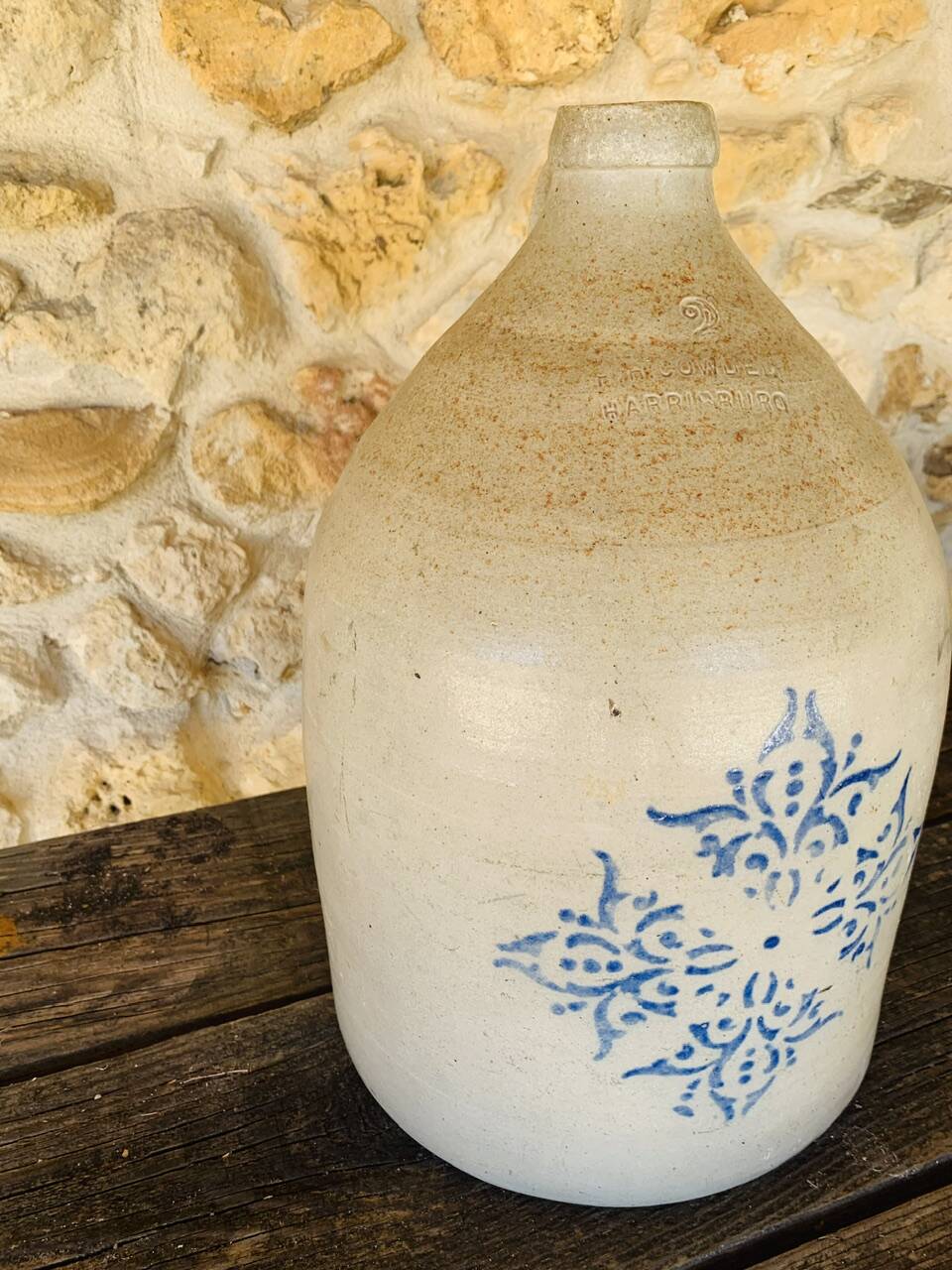 Large stoneware jar, 7 litres, by F.H. Cowden, circa 1880