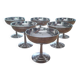 Set of 6 stainless steel ice cream bowls 18-10 Létang and Rémy
