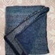 Blue ethnic hand-woven plaid