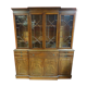 Scribanne bookcase in mahogany veneer English work of the twentieth century