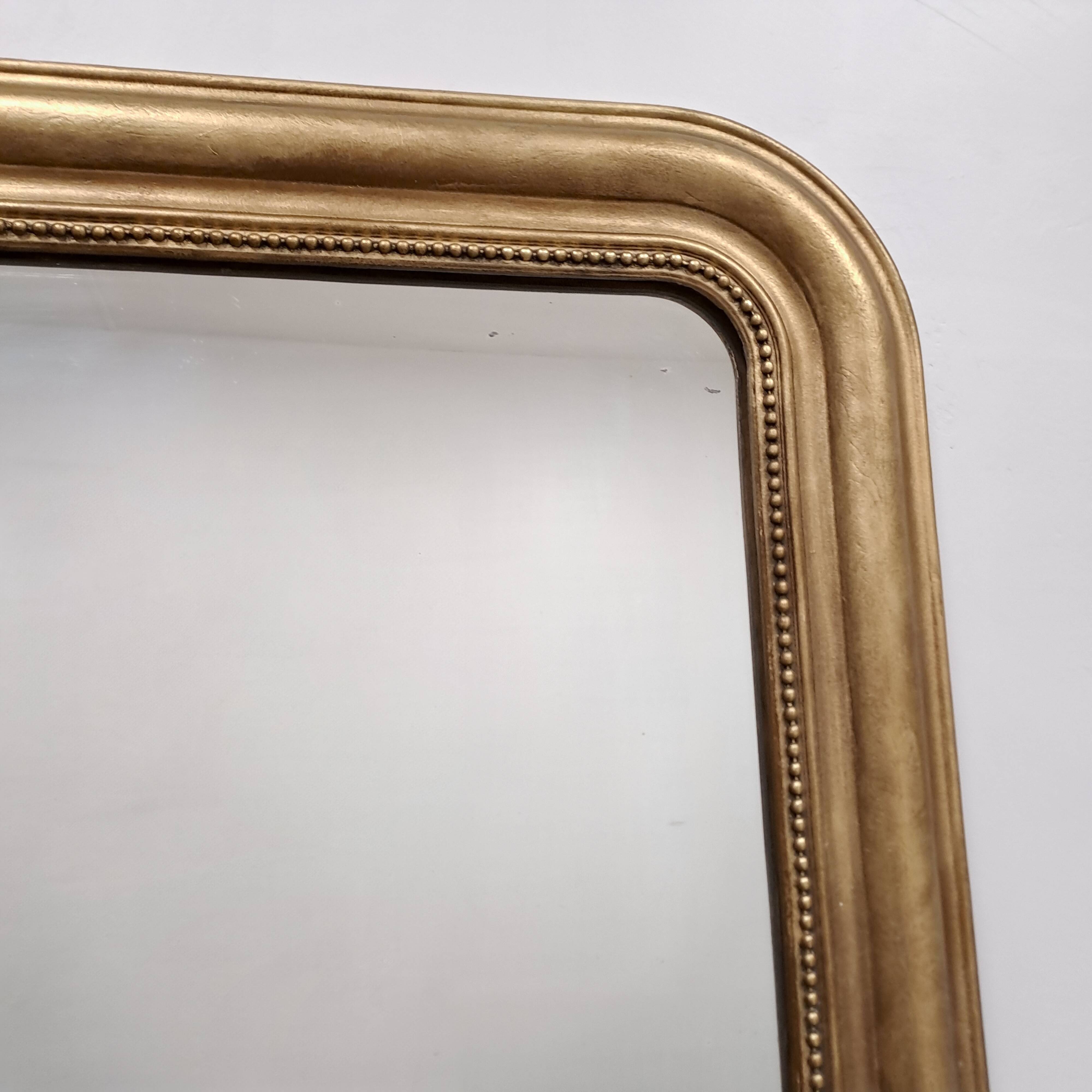 Antique Louis Philippe period gilded mirror