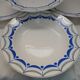 6 antique soup plates from Digoin and Sarreguemines