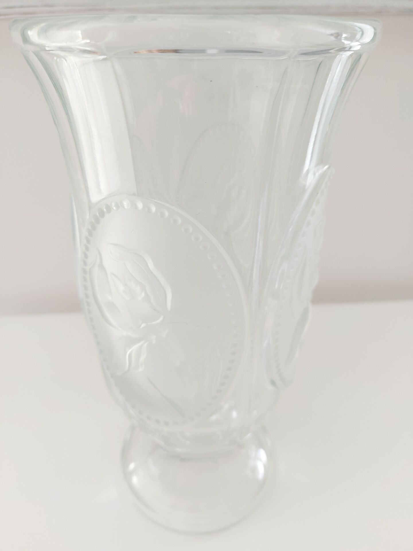 Vintage lead crystal vase from Bohemia