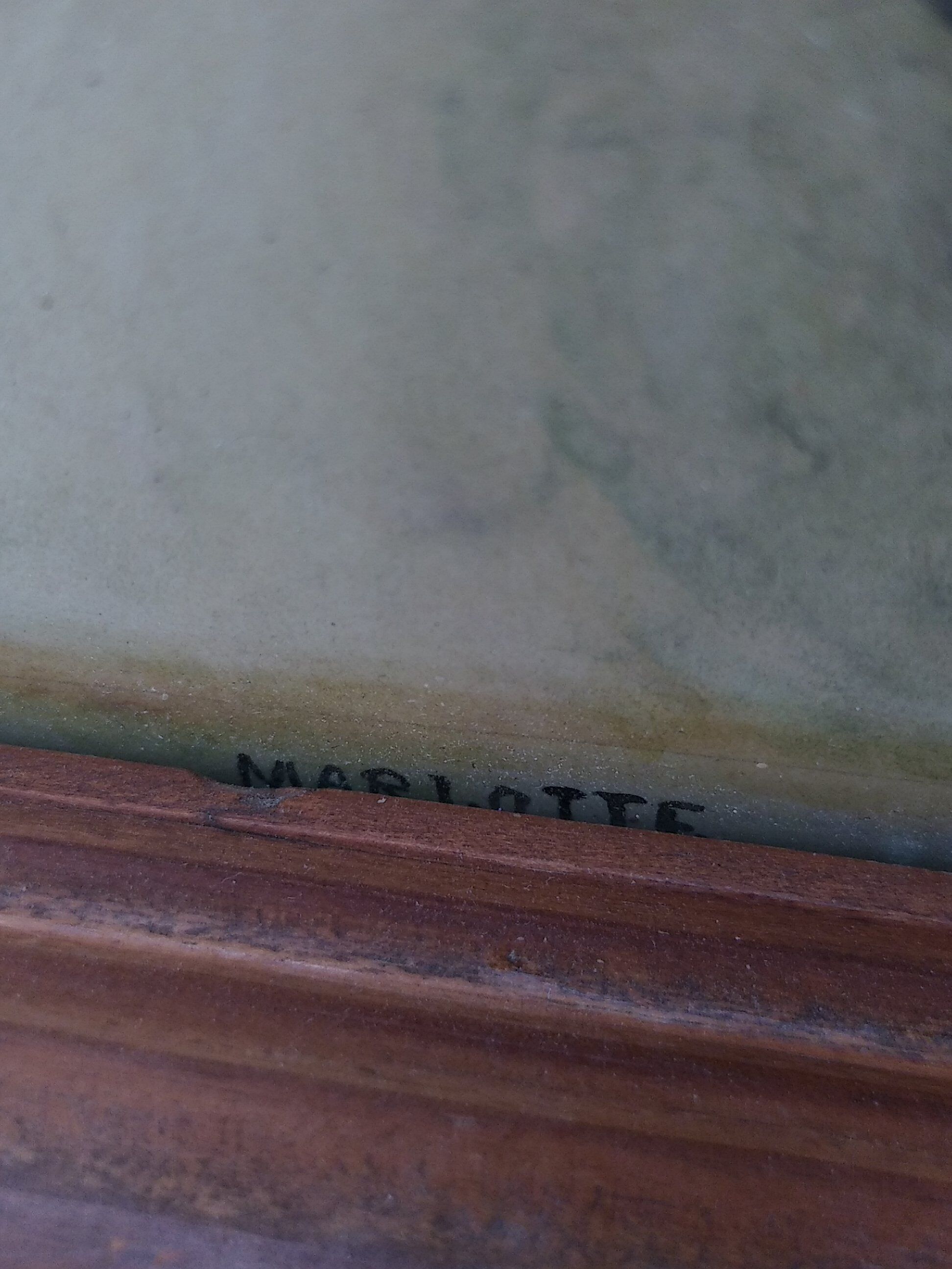 Aquarelle Marlotte signé J.Vauviou 1954