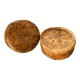 Duo de poufs en cuir