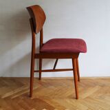 Ensemble de quatre chaises de salle à manger tchèques des années 1960 par TON avec une influence scandinave