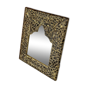 Miroir oriental doré
