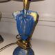 Pair of Lamps Pierre Cazenove - Anthropomorphic Mask Sculpture Bron