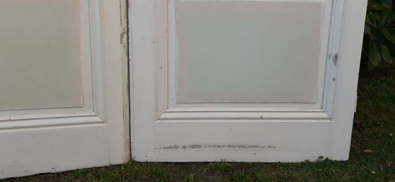 Pair of old cupboard doors h233x86cm each