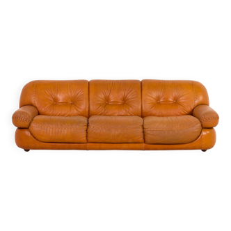 Mobil Girgi Sapporo leather sofa, 1970s