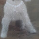 Tableau pastel chien fox terrier