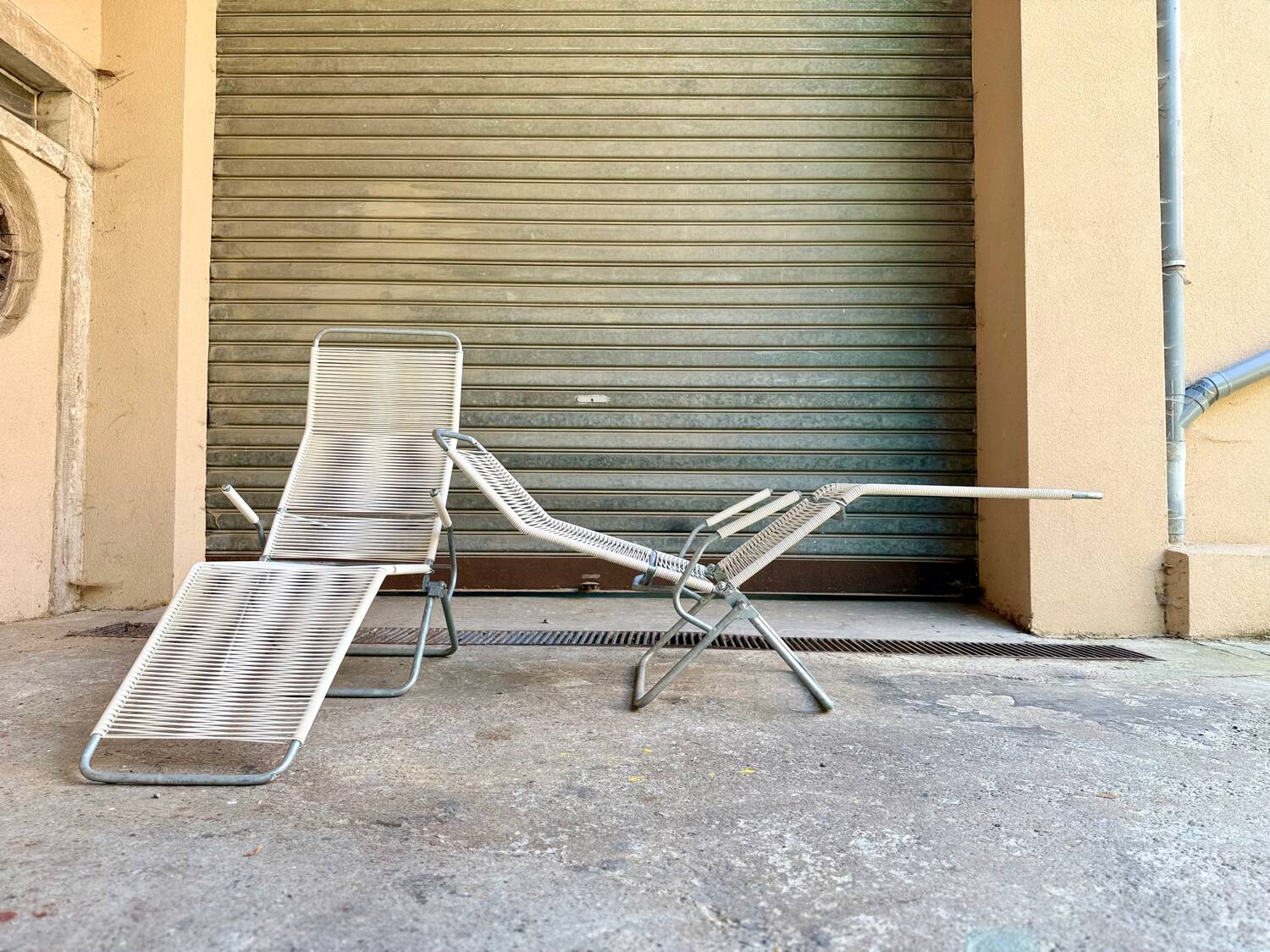 Altorfer 1158 deck chair, sun lounger, deckchair by Embru