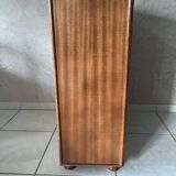 Rattan and solid wood sideboard