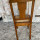 Vintage Art Deco Chair Wood & Cane Seat #E088