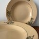 Set of 6 vintage green flowered deep plates from Saint Amand – Tableware