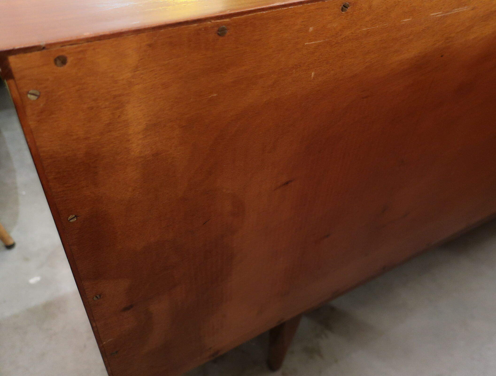 Rosewood and afromosia sideboard