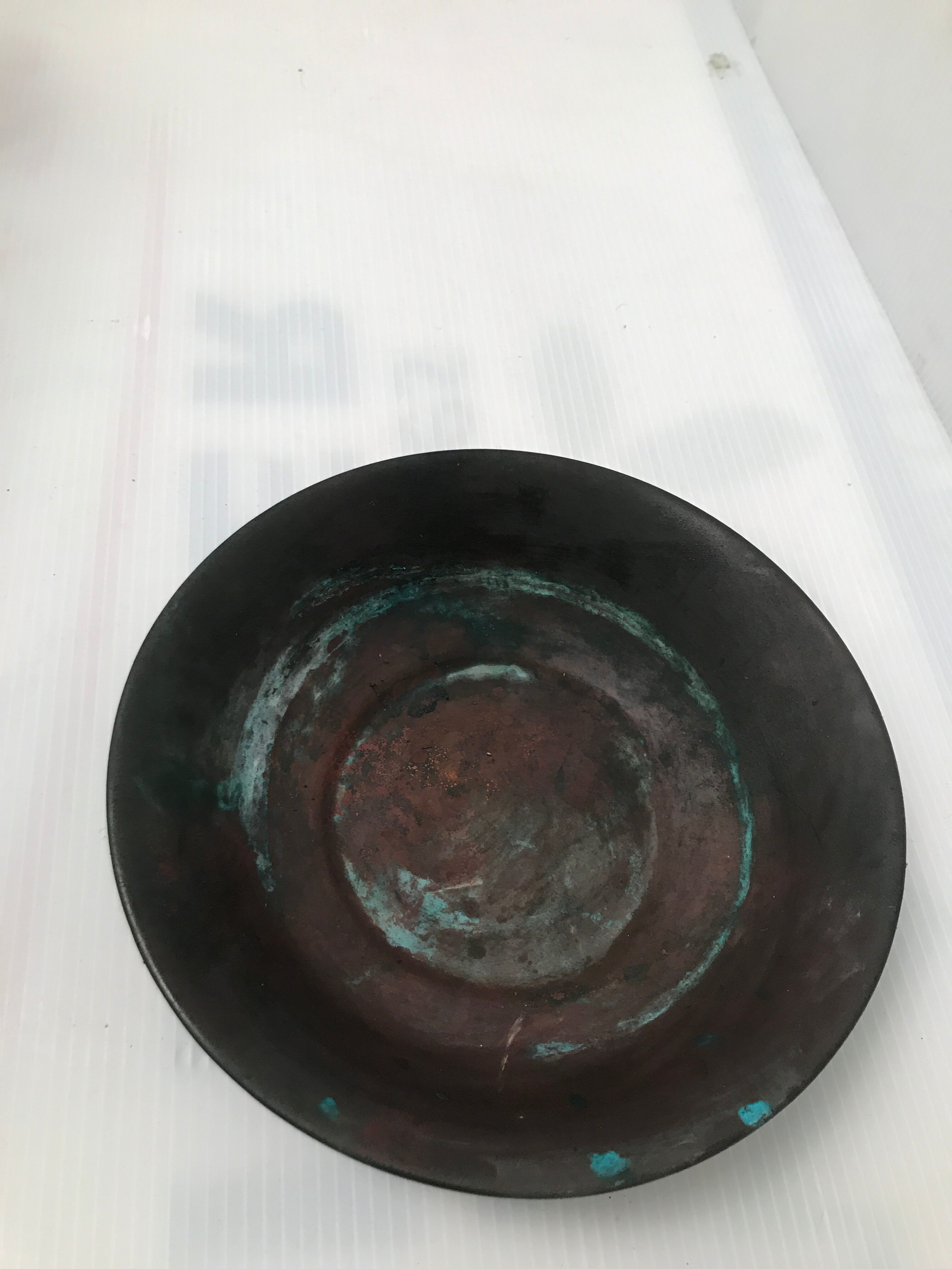 Wrought iron umbrella holder