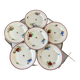 lot de 6 grandes assiettes plates Villeroy & Boch La Louvière fabrication belge en Terre de Fer débu